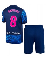 Atletico Madrid Pablo Barrios #8 Tredjedraktsett Barn 2024-25 Korte ermer (+ bukser)